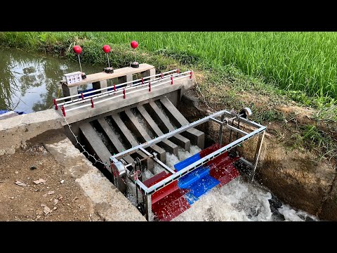 Unique mini hydropower design with two units