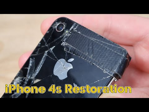 Filthy Smashed iPhone 4s Restoration - Can you solder a new power button?