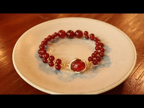 Red agate bracelet #braceletdesign#braceletmaking #bracelet #beading #beadsbracelet #handmadejewelry