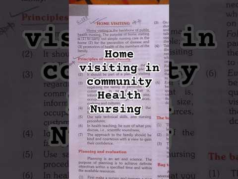 Home visiting in community Health Nursing #shorts #ytshorts #youtubeshorts #tobeanurse