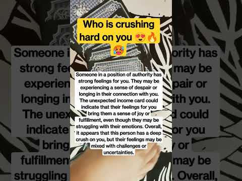 Who is crushing hard on you 😍 #tarot #crush #crushtarotreading #shortsviral #love