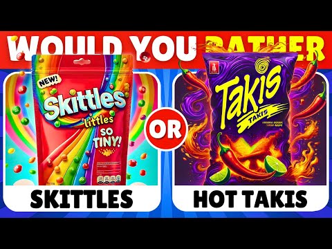 Would You Rather...? Sweet VS Spicy JUNK FOOD Edition 🍭🌶️