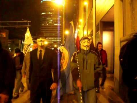 Marching with Anonymous at Occupy Minneapolis