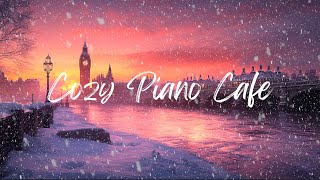 London Winter Ambiance with Relaxing Instrumental Music (3 hrs) Peaceful Big Ben Views TV Background