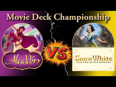 Movie Deck Championship: Aladdin Takes on Snow White and the Seven Dwarfs in Disney Lorcana!