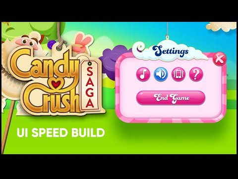 Figma Game UI - Candy Crush Saga Game UI Speed Build