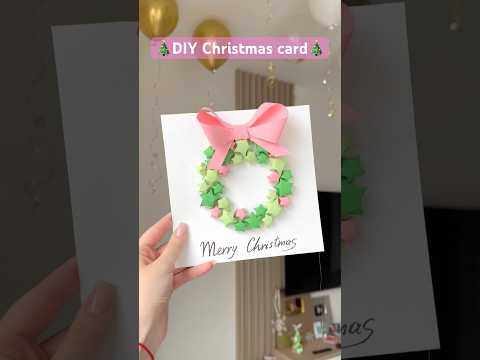 DIY Christmas card🎄🤍