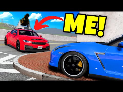 I Used Weapons on My Friends in Car Hide and Seek in BeamNG Drive Mods!