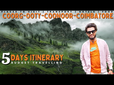 Coorg-Ooty-Coonoor-Coimbatore 5 day Budget Itinerary | Complete Travel Guide | Ooty Toy Train