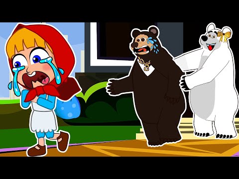 STOP!!! Little Red Riding Hood don't leave me!! Sad Story Little Red Riding Hood - The Bear Cartoon