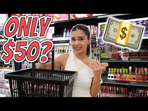 BUYING A FULL FACE OF MAKEUP WITH $50! 😬