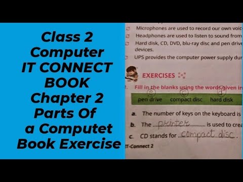 Class 2 |  Computer IT CONNECT Book |  Chapter -2 Parts Of a Computer | Book Exercise |