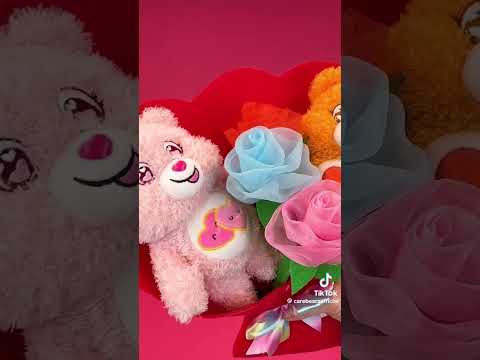 Introducing the care bears valentines  bouquet in tiktok #carebears #valentinesday #bouquet #tiktok