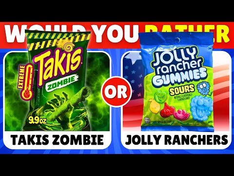 Would You Rather...? Spicy VS Sour JUNK FOOD Edition 🌶️🍋