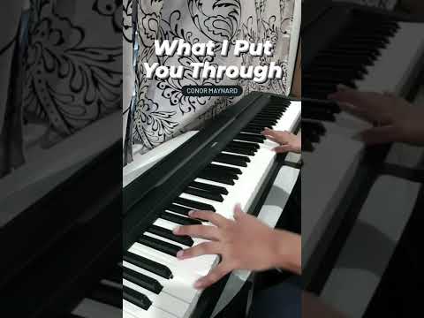 What I Put You Through by Conor Maynard #shorts #conormaynard #pianoshorts #pianocover