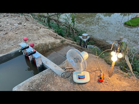 Make a 220V Hydroelectric Power Plant in JUST 1 Week