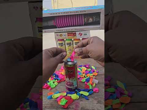 Holi Experiment 2025 / Holi Snow Spray #holi #shorts