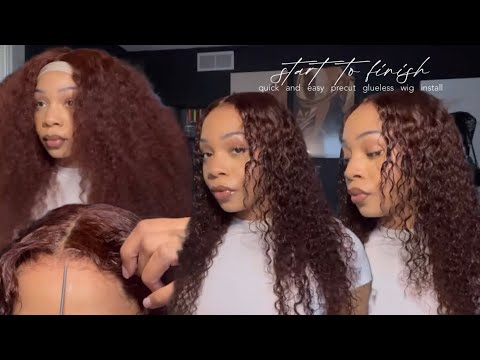 hair vlog: reddish brown | glueless install | no plucking nor bleaching necessary! | ft. NADULA HAIR