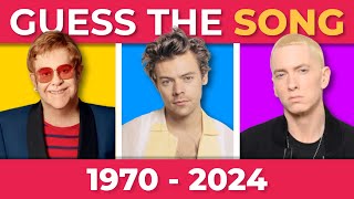 GUESS THE SONG 1970-2024 🎸 One Song per Year | Music Quiz