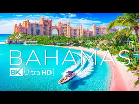 BAHAMAS 8K Ultra HD - Stunning Tropical Escape Caribbean, Relaxing Scenic Film with Serene Music