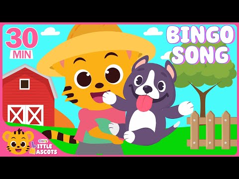 ✨Bingo Song 🐶 + Wheels On The Bus Colors + more Little Mascots Nursery Rhymes & Kids Songs