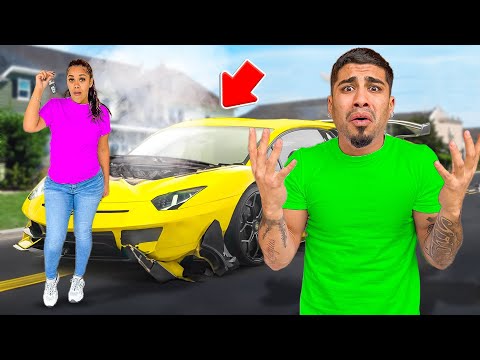 I Let My Girlfriend DRIVE My Lamborghini Aventador SVJ *GONE WRONG*