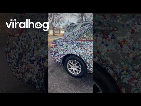 Cars Completely Covered In Stickers || ViralHog