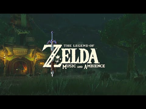 a peaceful rainy day 🌧 relaxing zelda videogame music help you sleep while it's raining ambience.