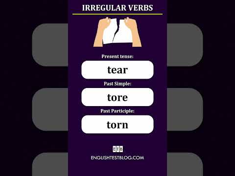 Irregular Verbs: Tear