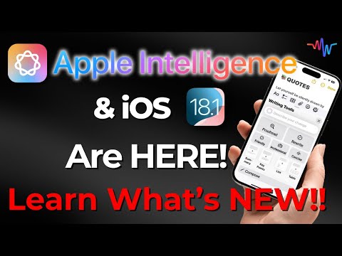 🎉 Discover iOS 18.1: Say Hello to Apple Intelligence!