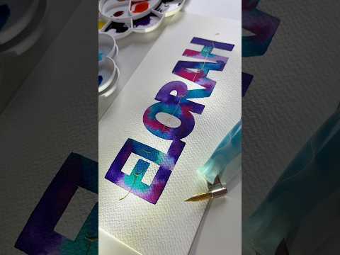 E L O R A H 💜 #namess #process #blocklettering #free #hand