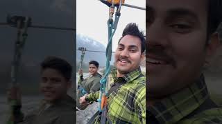 Zip line in Manali #zipline #manali #viral #trending #ytshorts #shorts #masti