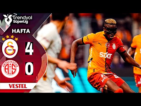 Victor Osimhen GOLÜ | Galatasaray vs Antalyaspor 4-0 | MAÇ ÖZETI | Trendyol SüperLig 2024-25 |